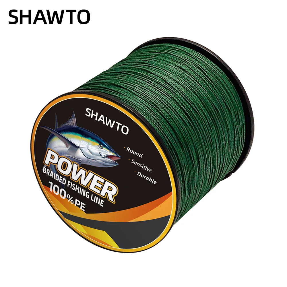 

Shawto Extreme Braid 100% Pe Braided Fishing Line 150/300/1000M 10-150LB Test Fishing Wire Fishing String Superline Zero Stretch