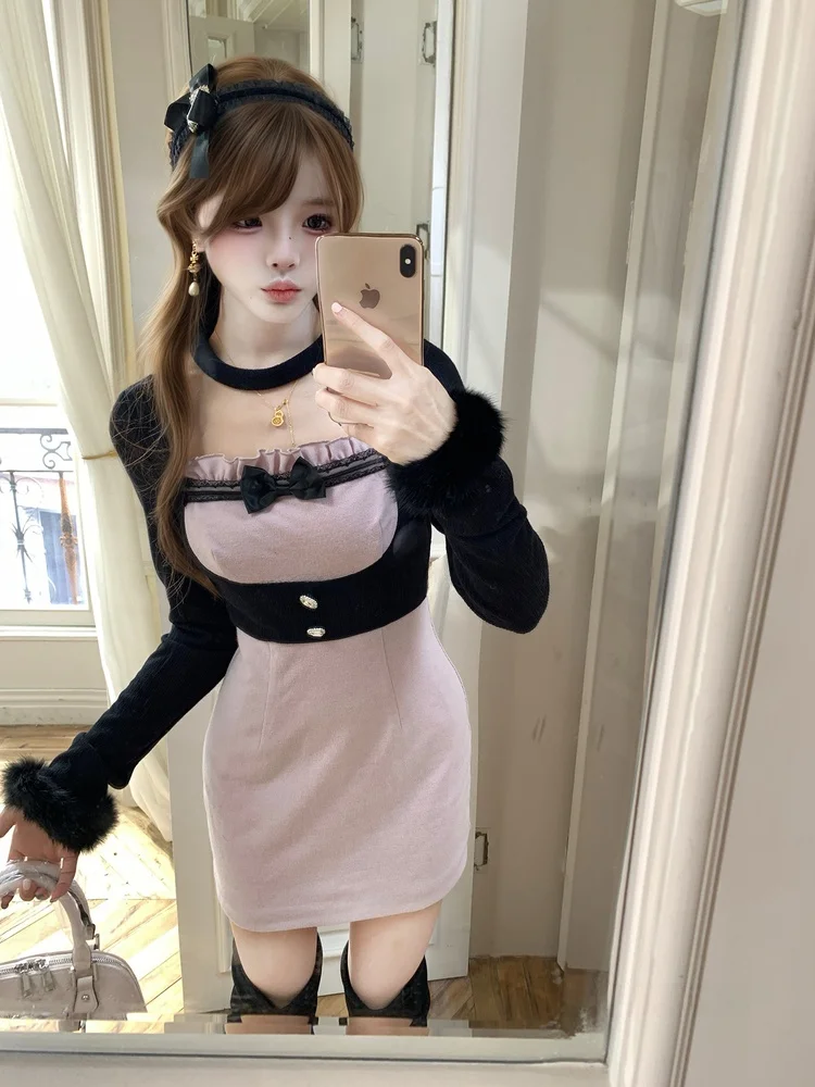 

Оригинальный пляжный наряд для девочек Sweetheart Sle Slimming Purple Dr, прямая юбка-труба из полиэфирного волокна от бренда SanKouSan