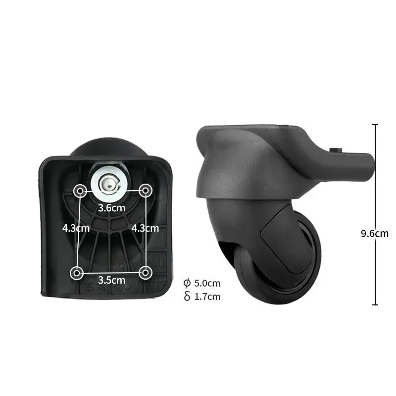 W198 Trolley Case Travel Luggage universal Wheel Roller Pull Baggage Box Code Suitcase Swivel Castor Replacement Accessories