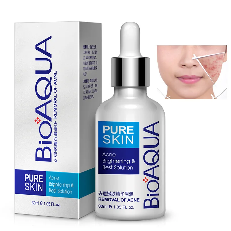 

BIOAQUA Pure Skin Removal of Acne Essence Removal Blackhead Pimple Acne Moisturizing Brightening Oil-Control Maquiagem Serum