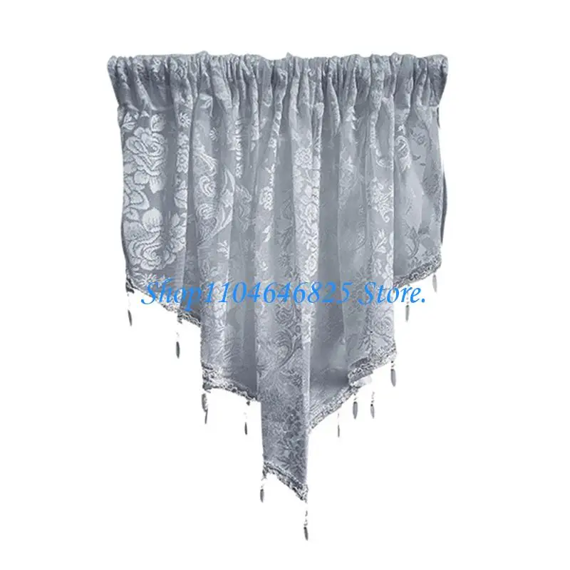 Without Tool Blackouts Curtains Lace Fabric Instants Setups Indoor Privacy