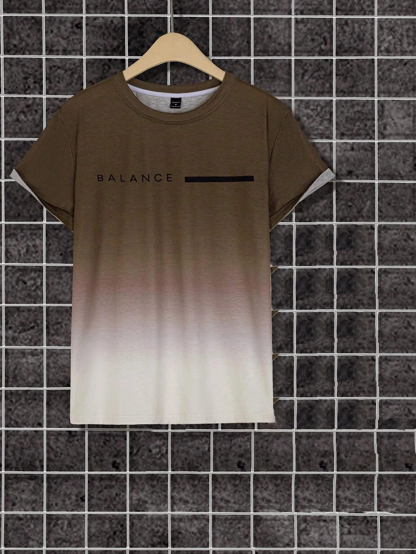 

Summer Fashion Men' Letter Gradient Graphics Print Tshirt Short Sleeved T-Shirt For Men Harajuku Tee Tops O-Neck Casual T-shirt