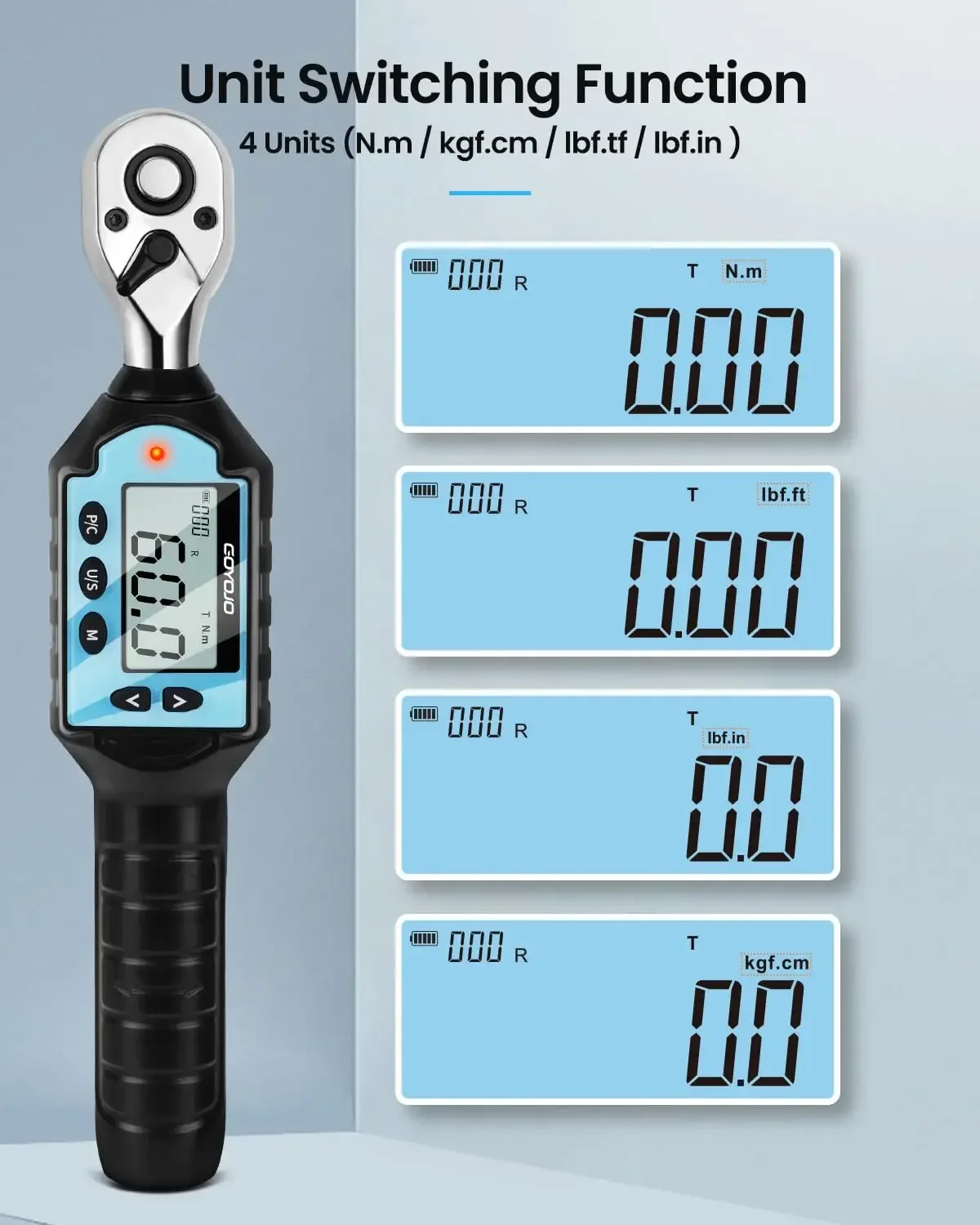 

Новейший цифровой динамометрический ключ 3/8 дюйма, высокоточные регулируемые динамометрические ключи с многофункциональным применением, инструменты для ремонта