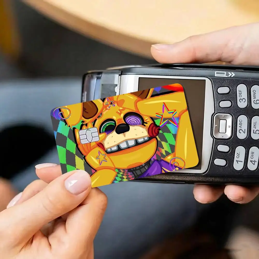 Five Nights at Freddy FNAF  Credit Card HD Stickers Small Chip Waterproof Sticker Game Card Decal Gift
