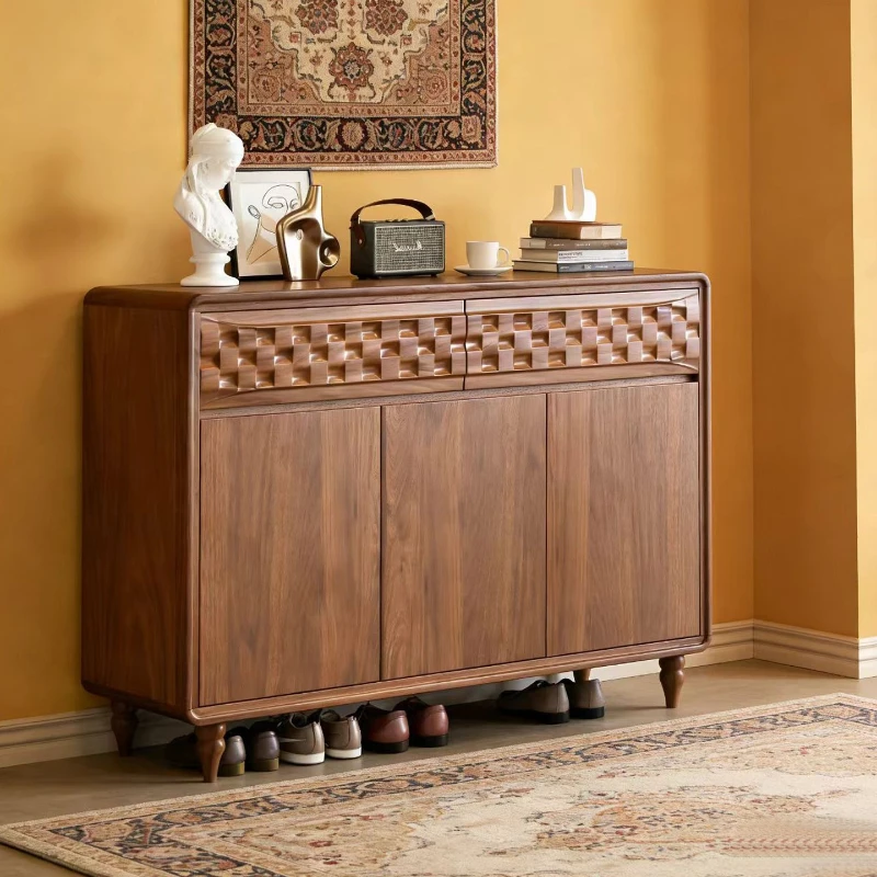 

wood large-capacity shoe cabinet practical household entrance shoe cabinet popular organizador zapatos living room furniture