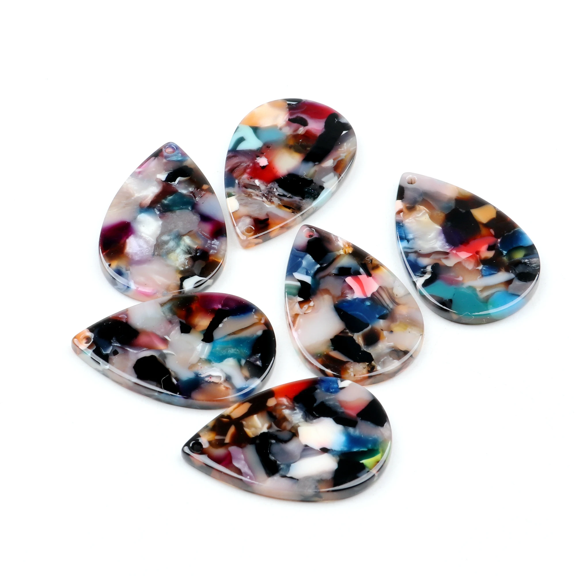 

Tortoise Shell Beads,Acetate Acrylic Earring Charms,Drop Shaped Pendants,Jewelry findings,Earrings Parts, 31mmx20mm