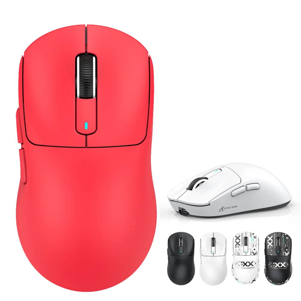 

Беспроводная игровая мышь X3, легкая, 2.4G, USB-C, проводная, Bluetooth, 3 режима, 26K DPI, оптический сенсор PAW3395 для ПК/ноутбука/Win/Mac