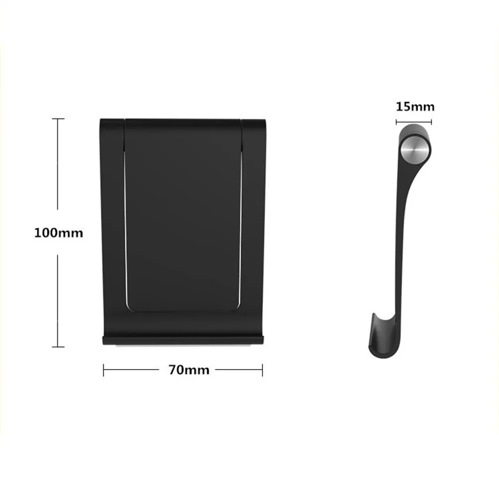 

Phone 360° Adjustable Anti-Slip For Mobile Folding Tablet Stand Adjustable Portable Folding Tablet Stand Black