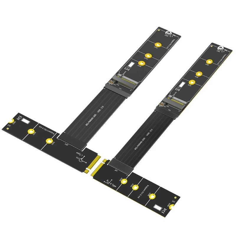 G6DD Fast speed M.2 Ssds Extender 20cm Gold Plateds Pcbs for NVME and SATAs Drive