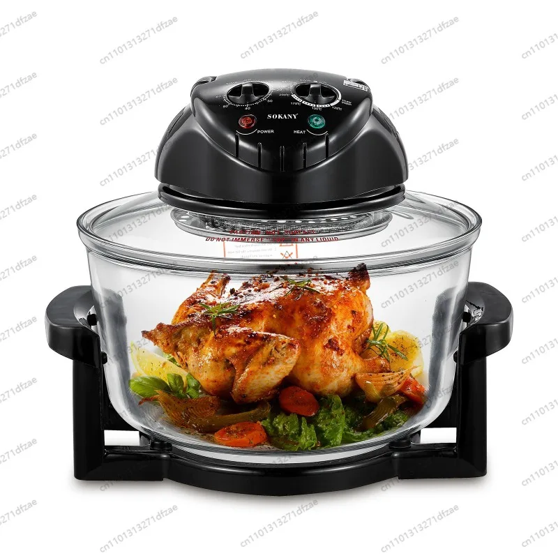 Household Microwave Heating Electric Furnace 13L Visual Fryer