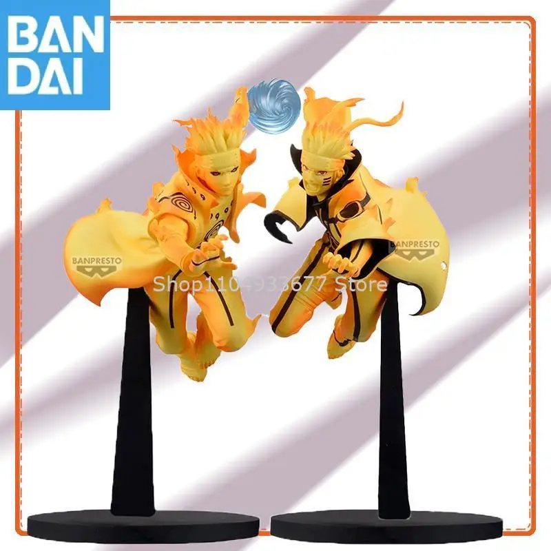 

Bandai Namco Naruto Shippuden Gigo Uzumaki Naruto Namikaze Minato ПВХ около 17 см в наличии фигурка модель коллекционная фигурка игрушки