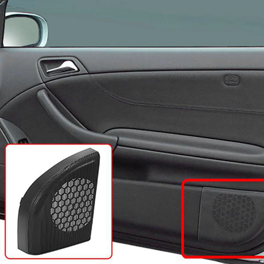 Car Front Door Speaker Cover Trim Speaker Grille for -Class Coupe W203 2008-2011 A20372703889051 L+R