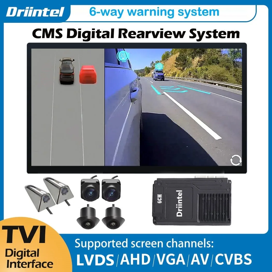 Driintel 1080P Around View 360° panorama system 3D Camera Car Surround Panoramic Circular Review DVR Recorder Monitoring