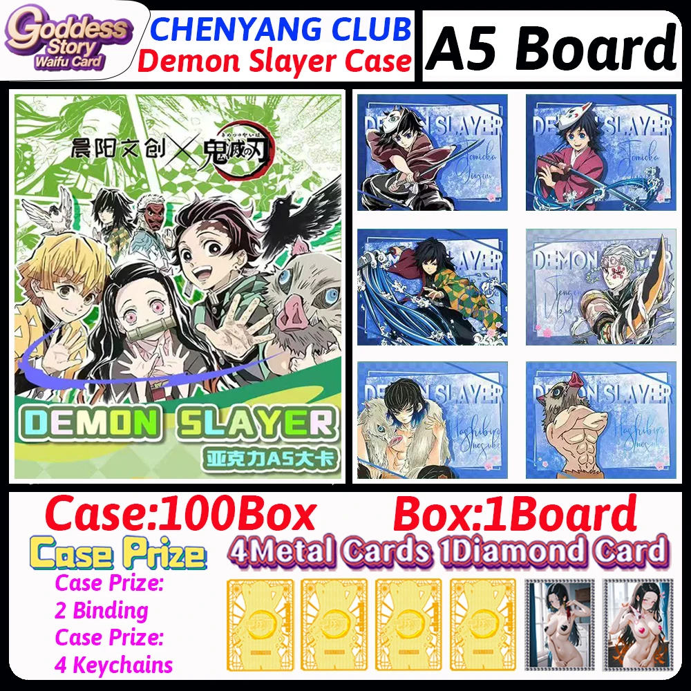 

2025 новейшие доски «CHENYANG» Demon Slayer A5, карты Demon Slayer Shinobu, японское аниме, торговля Mitsuri, хобби, подарок