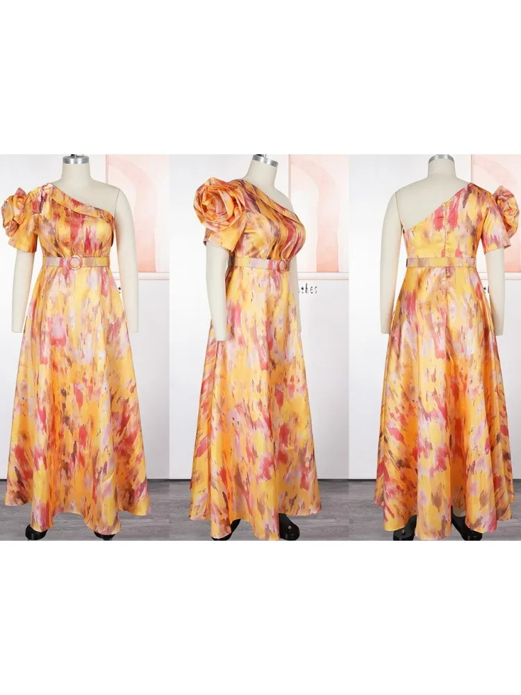 فساتين أفريقية أنيقة للنساء 2025 ملابس أفريقيا الجديدة حجم كبير فستان طويل لحفلات الزفاف التركية Dashiki أنقرة طباعة الزي #5