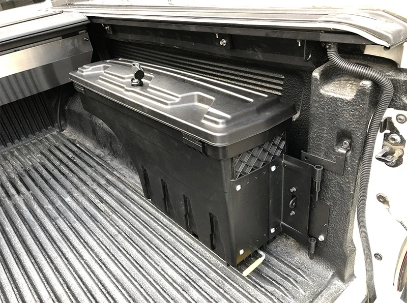 Universal Storage Box Black Plastic Tool Box For Ford Ranger 2012+ 4x4 Pickup Truck Car Accessories