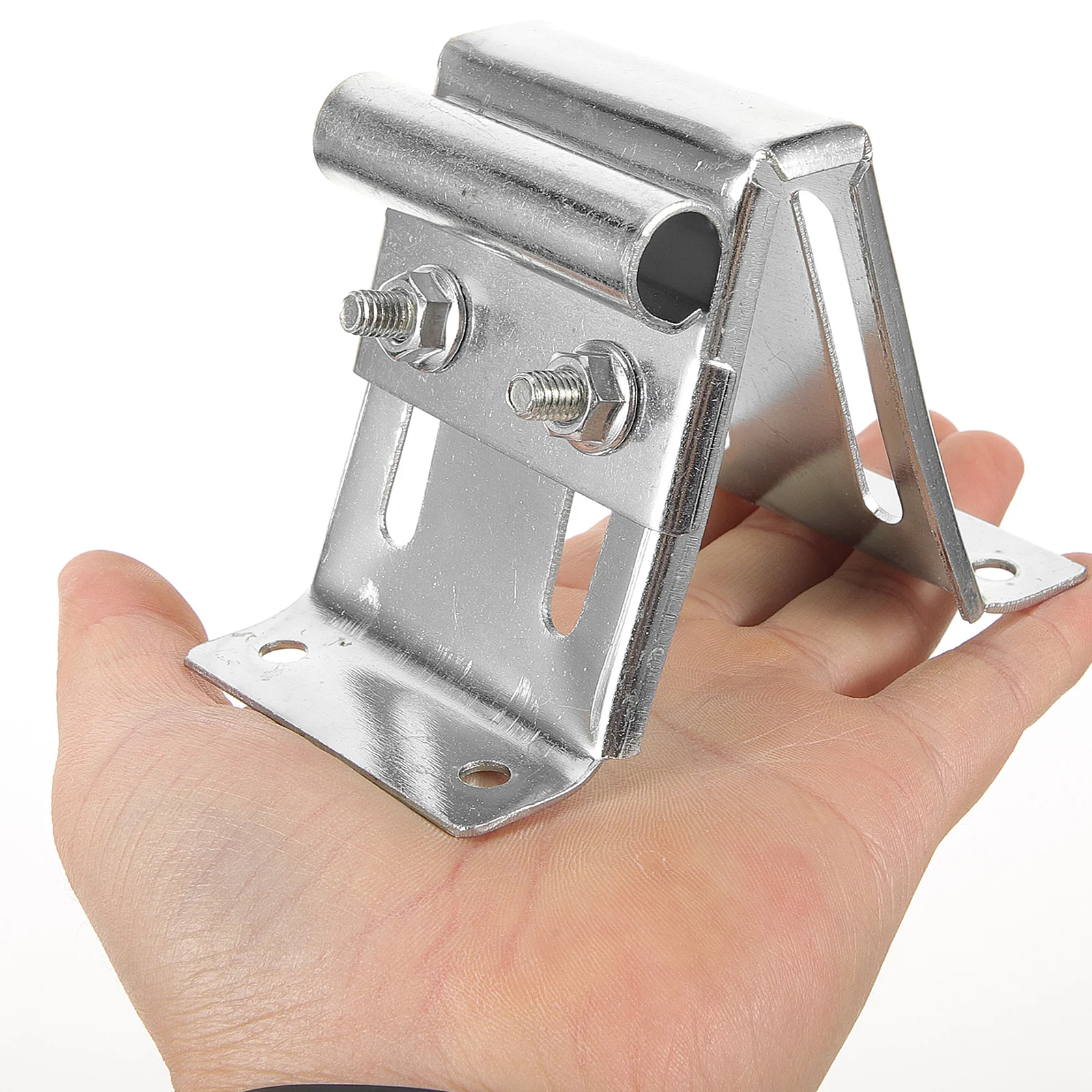 

2pcs Garage Door Top Bracket Durable Rust Resistant Hardware Adjustable Roller Bracket For Residential Garage Door Replacement