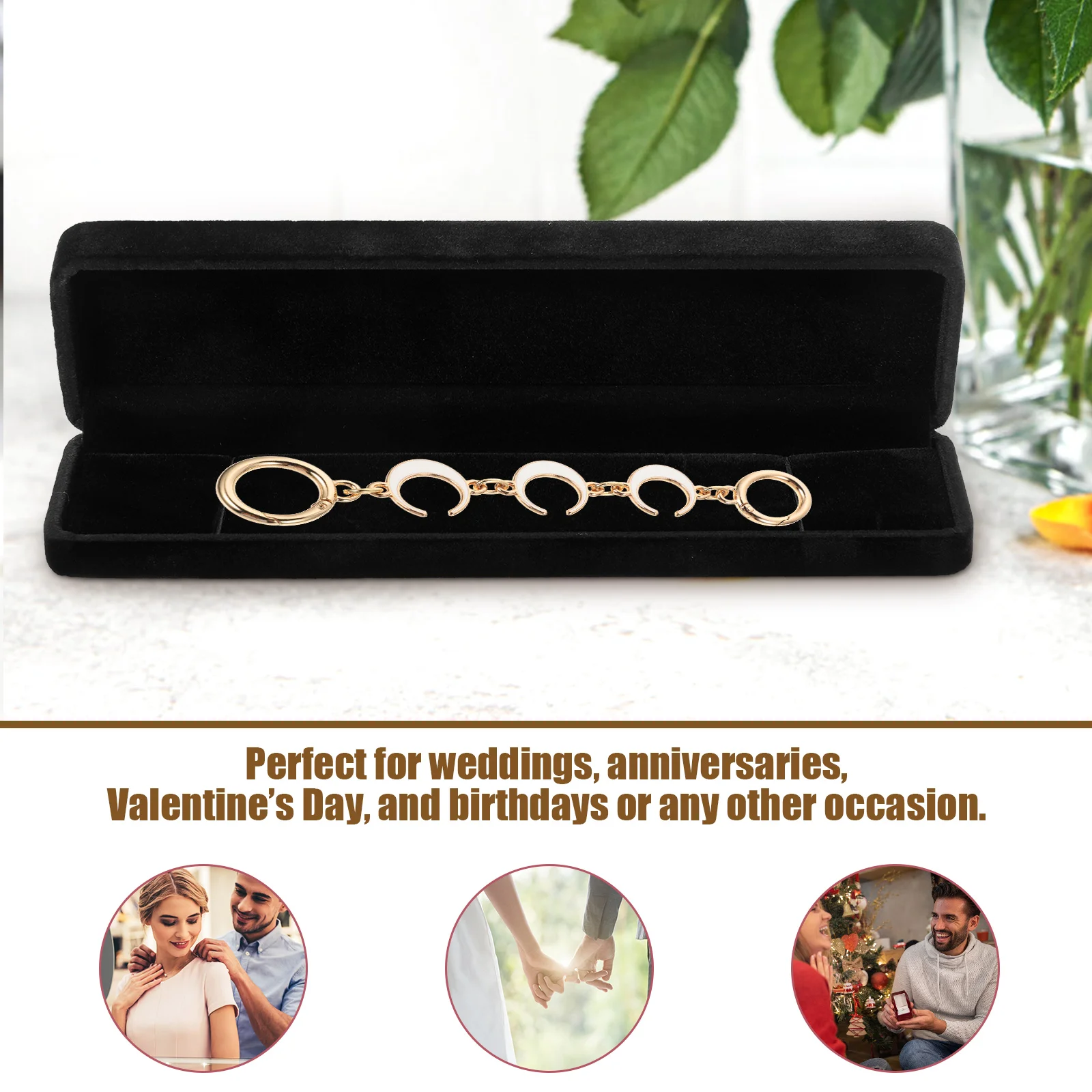 

2 Pcs Long Chain Box Jewelry Gift Necklace Boxes Packing Holder Bulk Case Flannel Small Watch Storage