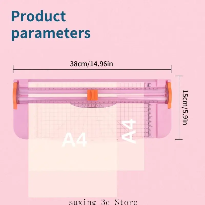 Paper Cutter Paper Trimmer Scrapbooking Tool Paper Slicer with Foldable Side Ruler for Paper Photos Label Cardstock