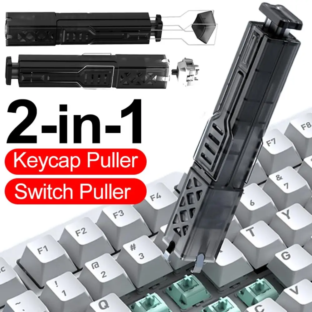 New 2 in 1 Keycaps Puller Multifunctional Remove and Replace Switch Puller Disassembly Tool Mechanical Keyboards Remover Tool