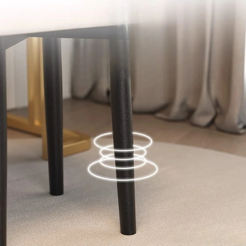 Nordic Home Luxury Upholstered Dining Chair Stackable Stool Simple Backrest Bedroom Makeup Chair