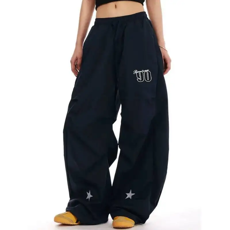 

Letter Scimitar Graphic Paratrooper Cargo Pants Summer Men Women Lazy Oversize Wide Leg Pants Hip Hop Sweatpants Emo Y2k Trouser