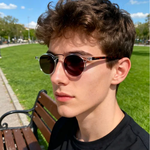 Imagen 2 del producto Gafas de sol ovaladas pequeñas con marco de Metal Retro para mujeres y hombres, gafas de sol redondas Punk UV400, gafas de sol japonesas de imitación de acetato