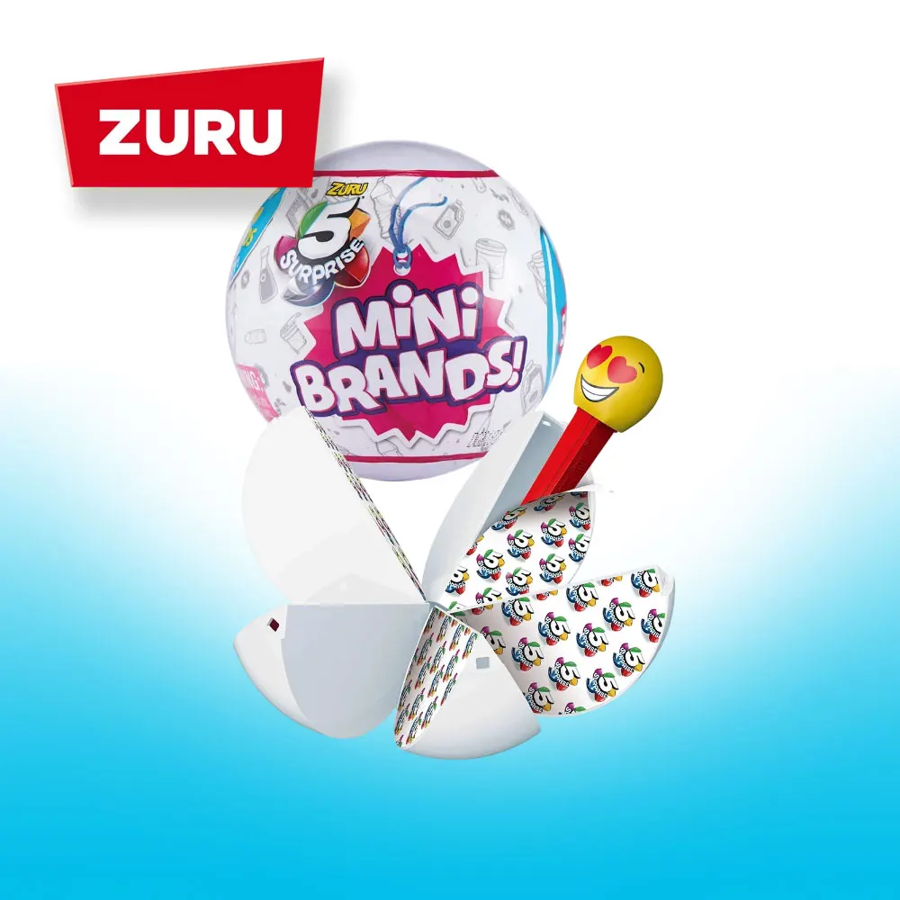

Zuru 5 Surprise Mini Brands Mini Mart Mystery Box: Шар-сюрприз с креативной коллекцией фигурок, пасхальный подарок, детские игрушки, случайный выбор (1 шт.)