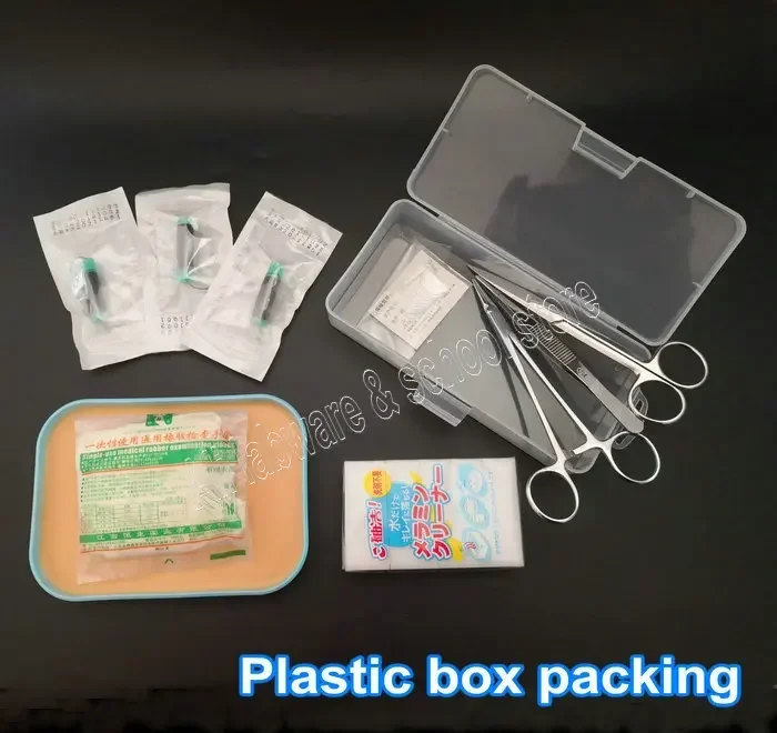 1set 20pcs 7/12/15/ 16cm List Stainless Steel Surgical Suture Debridement Tools Suit Operation Training Kit for Medical Students
