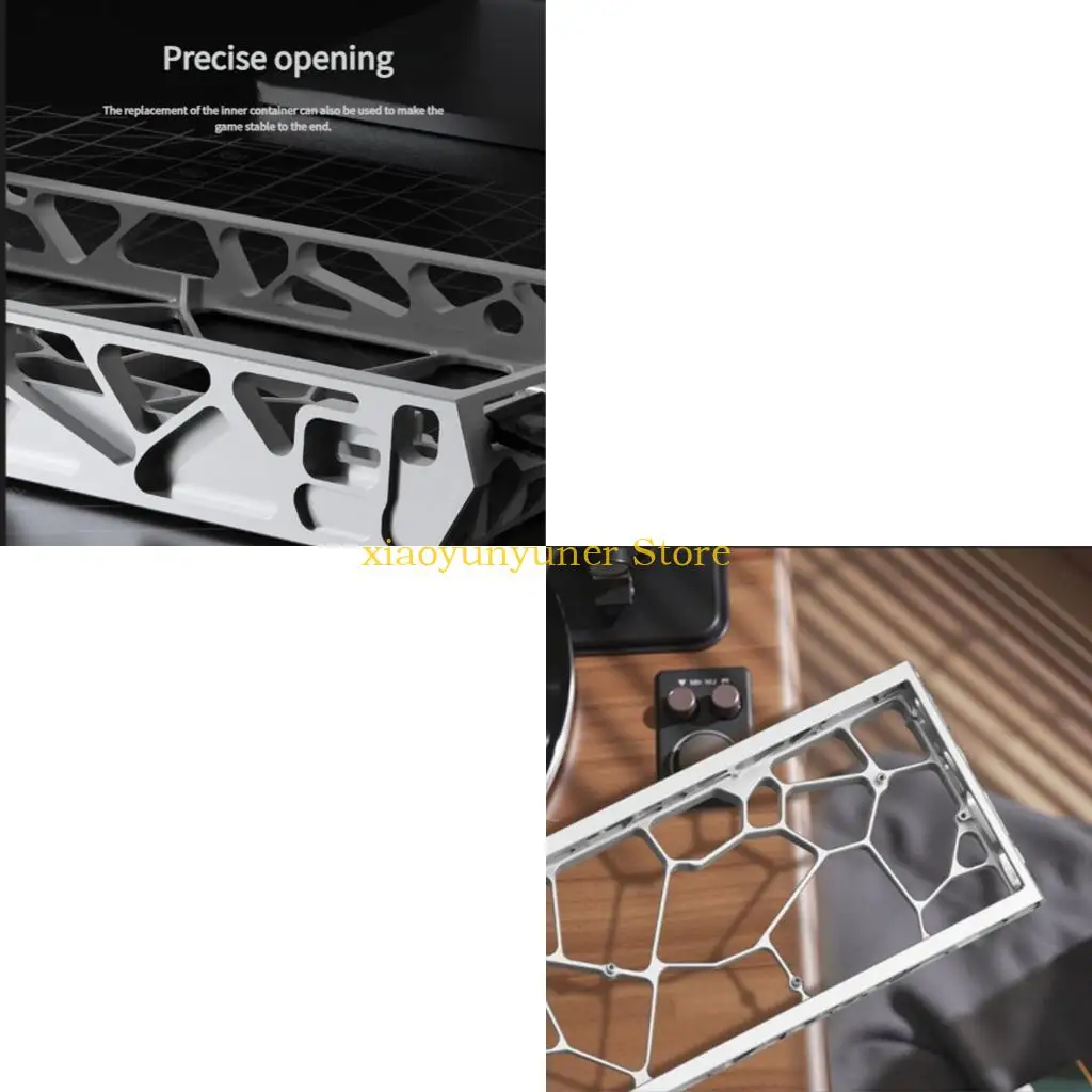 P9JB Hollow Aluminum Keyboard Housing Case For MAD60/WIN60 Keyboards Enhances Heat Dissipation Slip proof