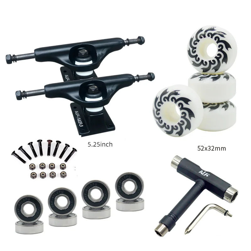 

Skateboard Professional Truck Set Accessories Long Board Bridge Nail Skateboard Side Nut High Speed Bearing Universal Bridge