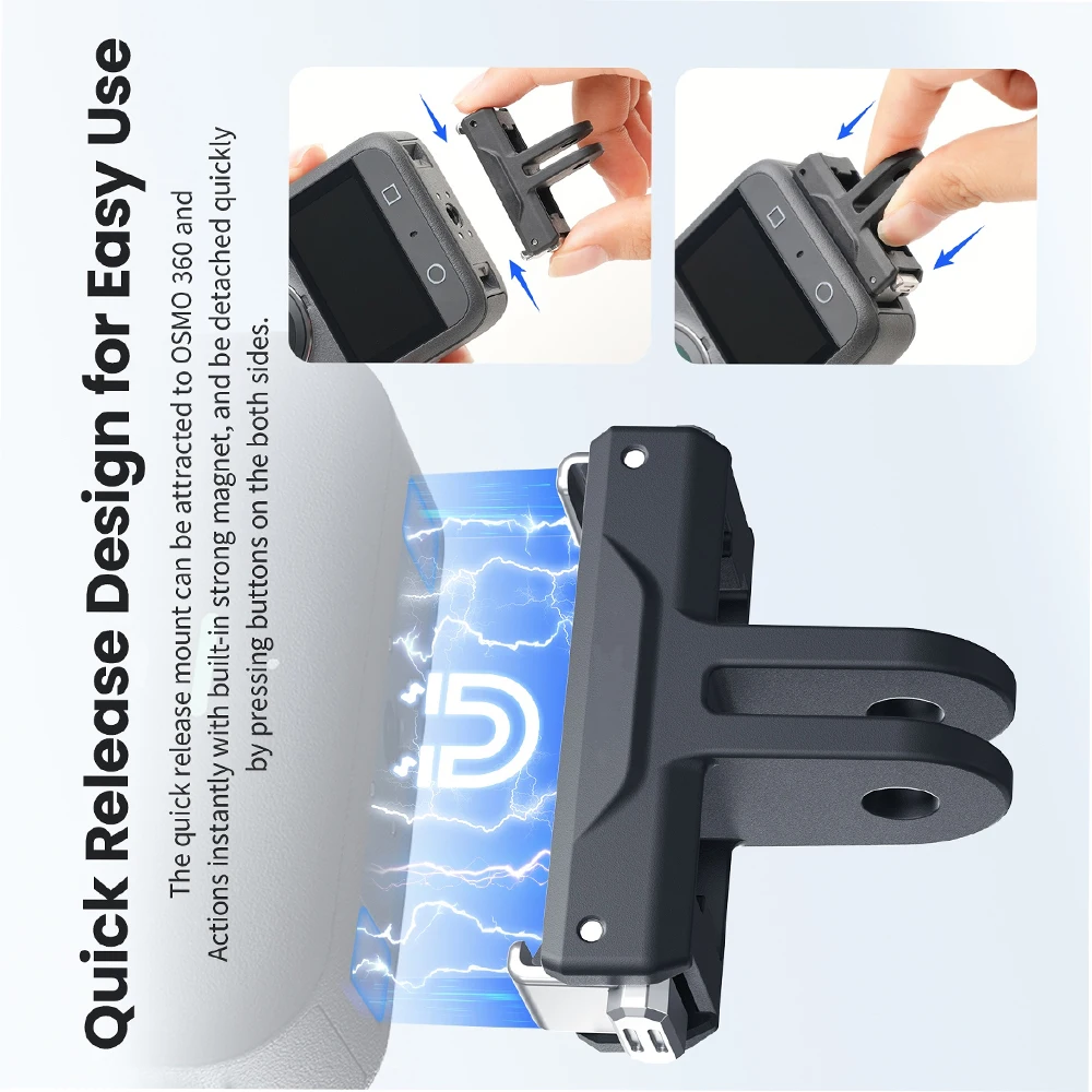 

For DJI OSMO 360/Action5Pro/4/3 Plastic Quick Release Base Plastic Quick Release