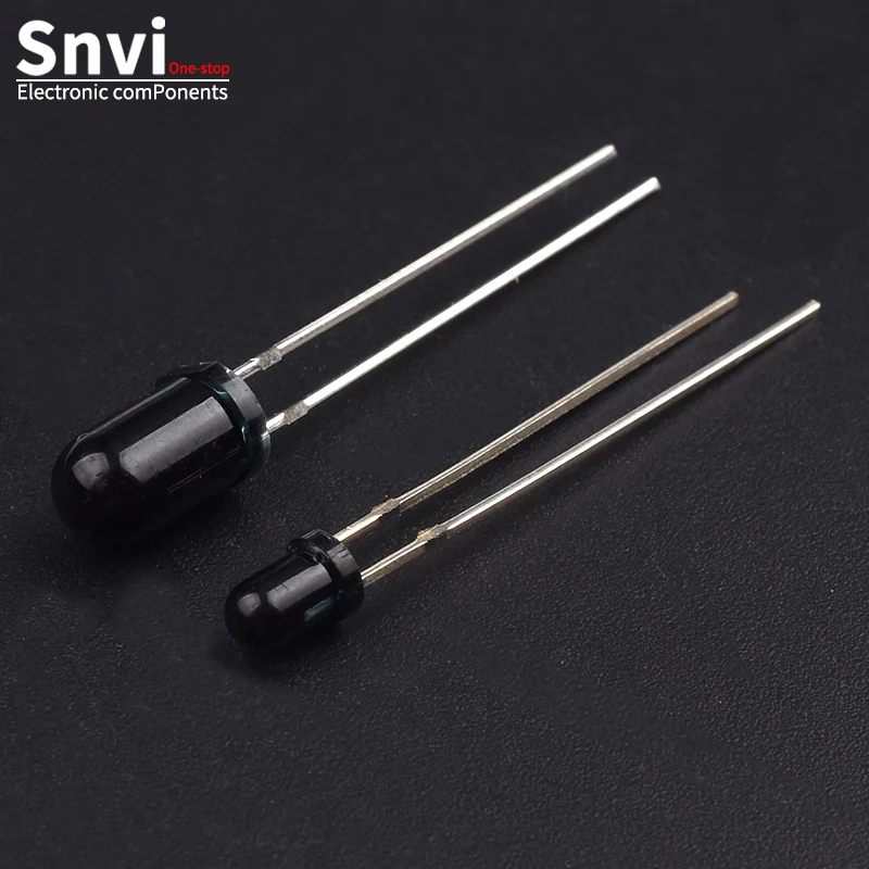 snvi 10pairs 3mm 5mm 940nm LEDs Infrared Emitter and IR Receiver Diode Diodes 301A for arduino