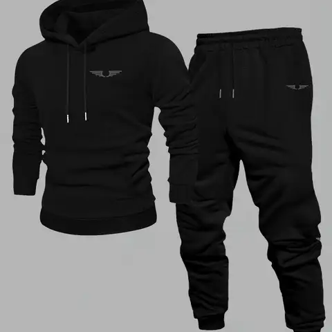 Hooded sweatshirt for men trendy American streetwear style long-sleeved top for men 2025 new autumn stylemen's clothing