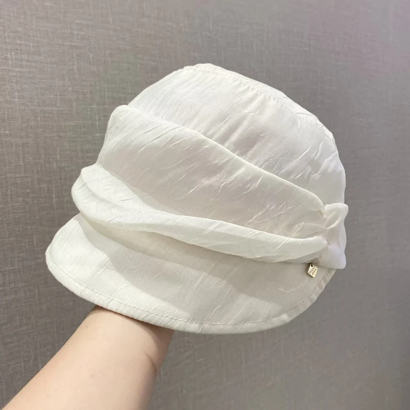 New Arrival Organza Sun Hat, Lightweight Elegant Hat for Summer, Outdoor Travel Sunscreen Beret Cap