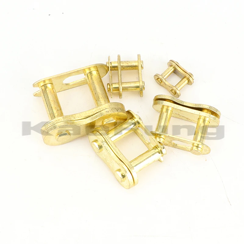 Gold 25H T8F 420 428 428H 520 530 Chain Master Link Pocket Dirt Pit ATV Quad Go Kart E Gas Scooter Motorcycle