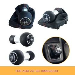 For Audi A3 S3 1999 2000 2001 2002 2003 12mm / 23mm 5/6 Speed Gear Shift Knob Lever Stick Stick Shifter Knob Cover Boot Gaiter