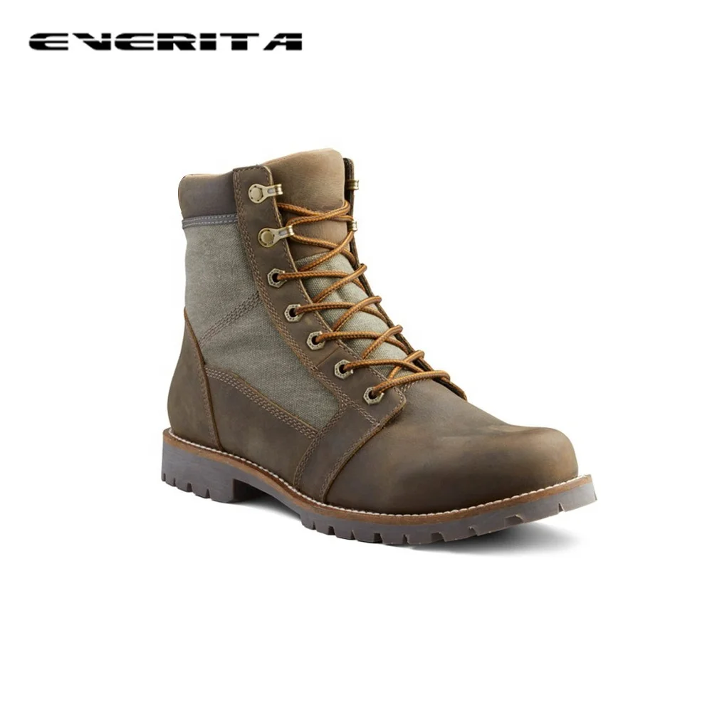 Sapatos masculinos casuais de couro com cordões, botas de tornozelo alto, resistentes ao desgaste, confortáveis, design mais recente, moda