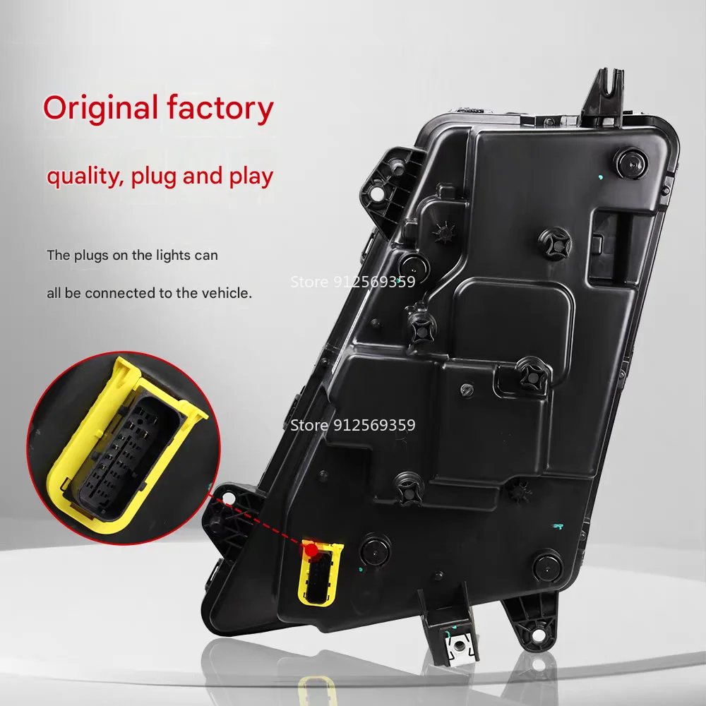 1Pcs 24v Full LED Headlight Fit For volvo FH16 FM4 FH4 Heavy lorries with DRL 5 LED Lens Latest upgraded version