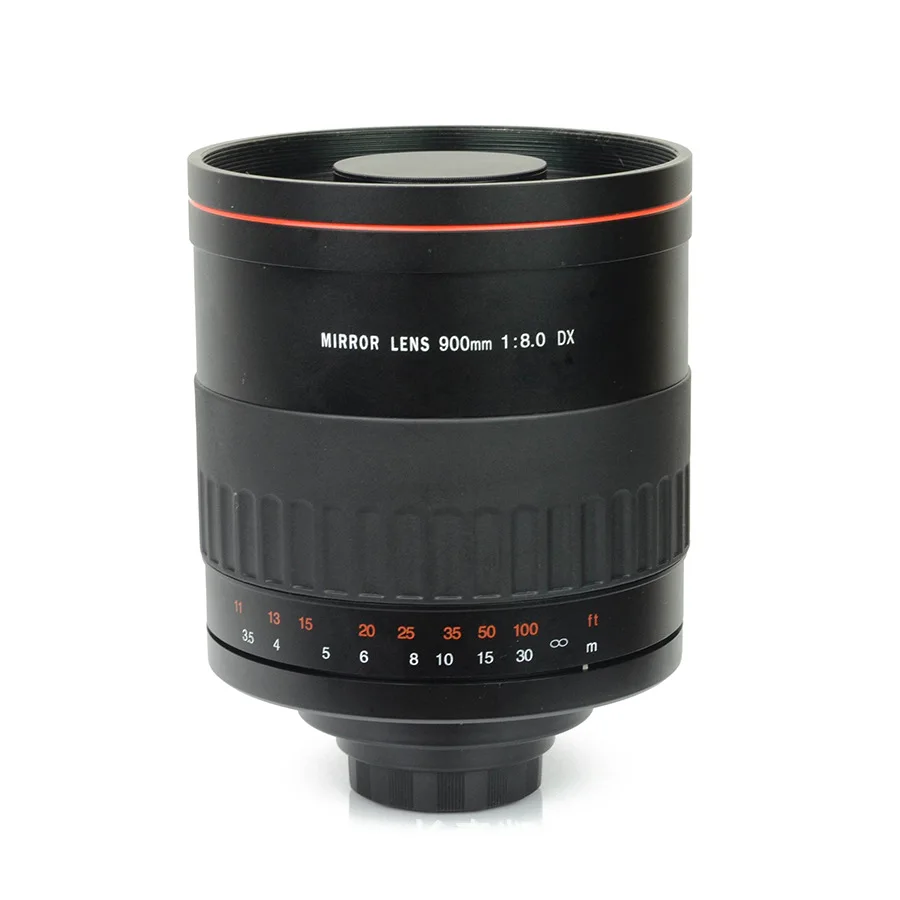 900mmF8 foldback lens, reflective telephoto donut lens, suitable for SLR micro-single, scenic bird shooting