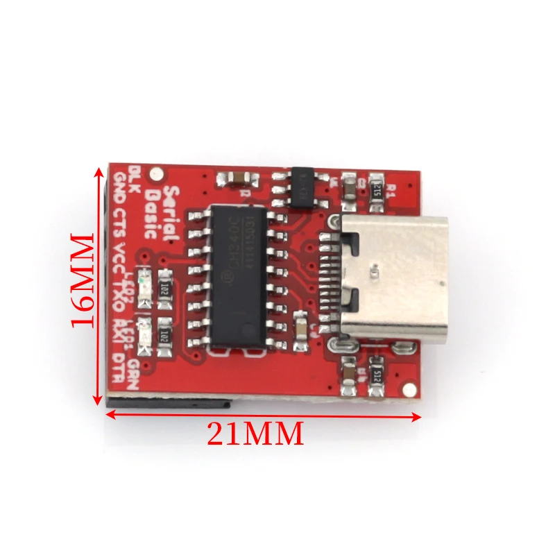 Type C to TTL Serial Port CH340C Module CH340 USB Bus Conversion Chip ISP Communicate Connector for STM32 Serial Port Download