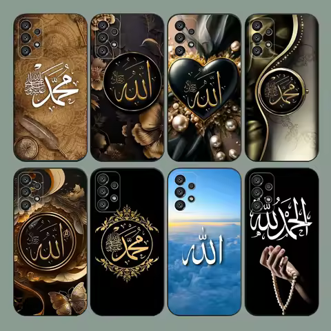 Muslim Islam Bismillah Allah Phone Case For Samsung Galaxy A20,A21s,A22,A31,A32,A52,A53,A72,73,A80,A91 Soft Black Cover
