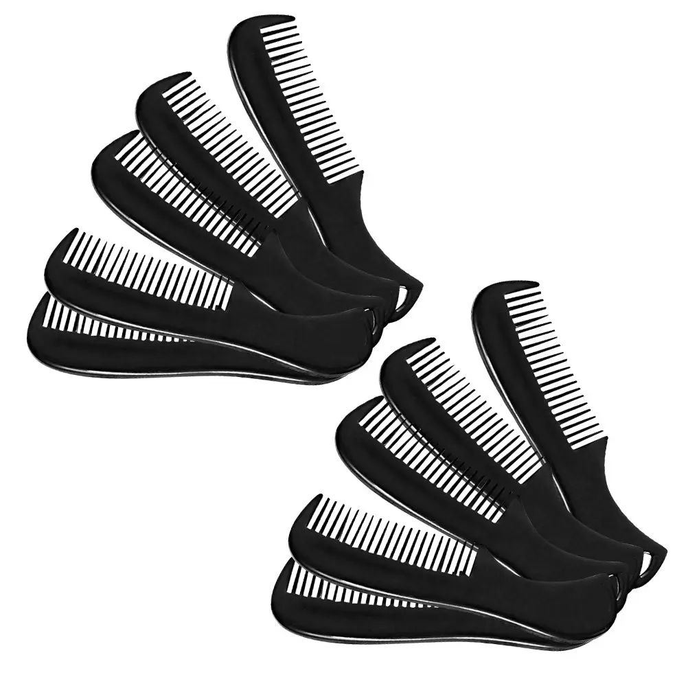 10Pcs Beard Comb Mini Pocket Sized Mustache Grooming Tool Beard Styling Hair Comb Mens Combs for Hair Combs for Men