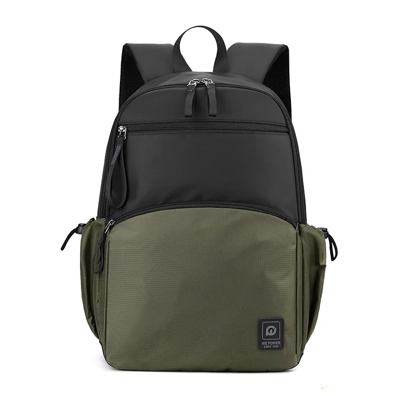 Mochila masculina de tecido de nylon YoReAi, simples e grande capacidade casual, mochila de estudante escolar multifunções, nova