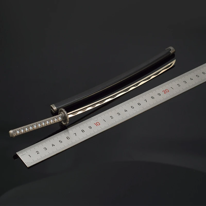 26 ซม./10.24in Cyber เกมอุปกรณ์ต่อพ่วงอาวุธรุ่นเสือขาวพร้อม Scabbard ของเล่นดาบตกแต่ง SAMURAI Katana เด็กของขวัญ