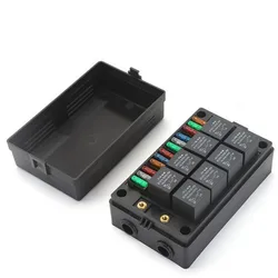 Car Relay Socket Box 12/15 Way Blade Fuse Holder for Automotive Marine Central Electrical Box Multi-Channel Universal Engine