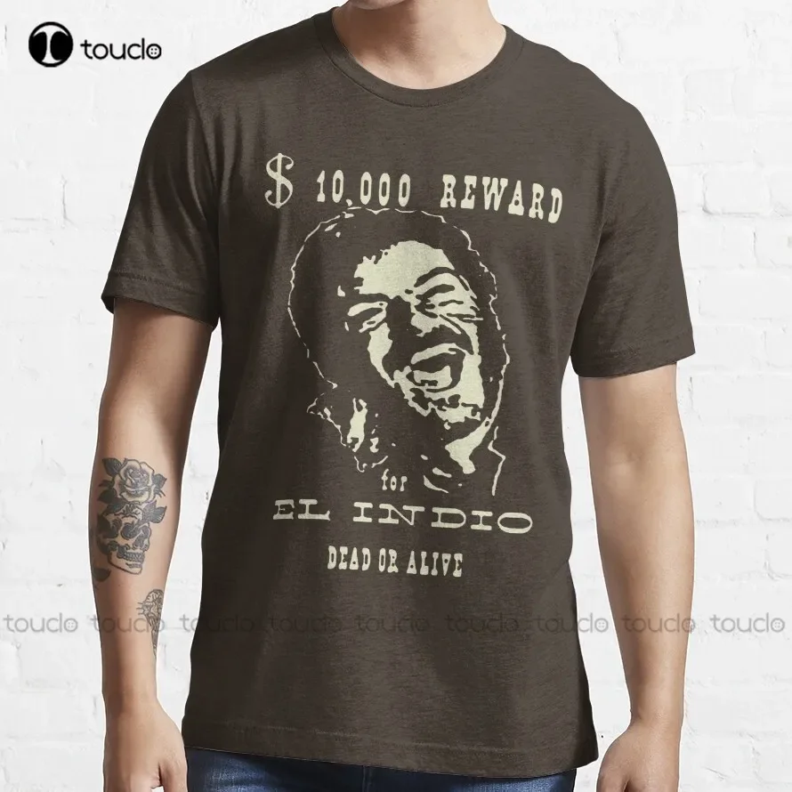 Camiseta El Indio Clint Eastwood, camisa negra para mujer, camisetas informales Vintage simples de algodón para exteriores, Xs-5Xl, regalo personalizado Retro
