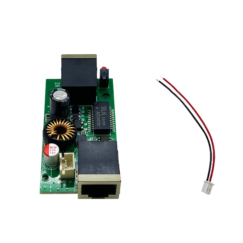 48V to 12V 5V Active Isolated PoE Splitter IEEE802.3af/at DC out 12V5V 26w 2.5G/10/100/1000M