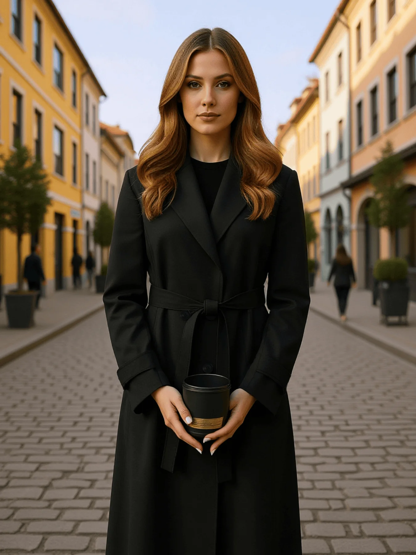 

New Women's Trench Coat for Winter Thickened Wool Double-Breasted Elegant Warmth Daily Wear Fashion Trend Wool Coat