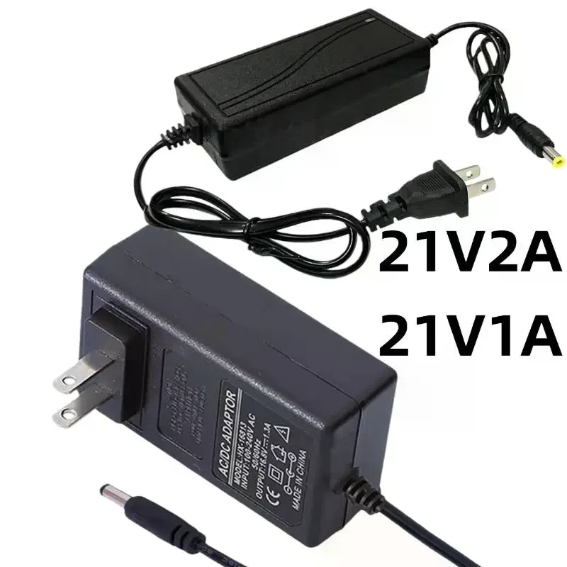 1Pcs Universal Adapter Schnelle Ladegerät 21V 1A/2A DC Elektrische Schlüssel Lithium-Batterie Ladegerät DIY Zubehör